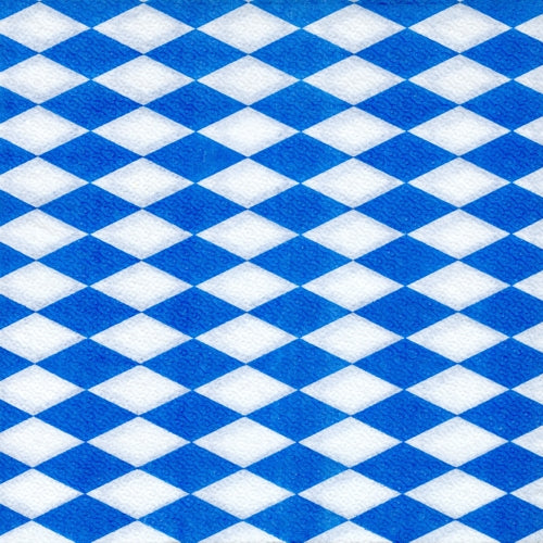 Servietten, 1-lagig 1/4-Falz 33 cm x 33 cm "Bayrisch Blau"