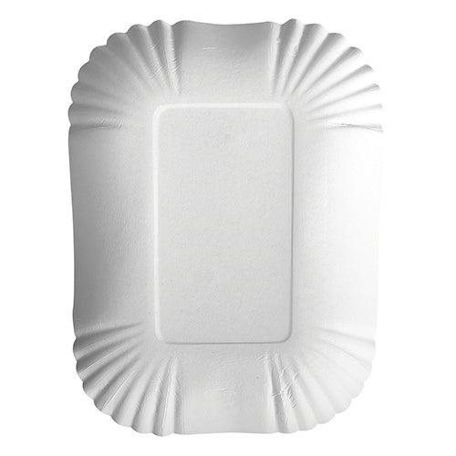 Schalen, Pappe "pure" eckig 13 cm x 17,5 cm x 3 cm weiss