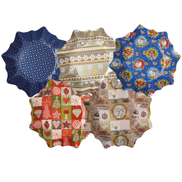 Präsentierschalen-Weihnachten Ø 28 cm "verschiedene Weihnachtsdekore" Stern