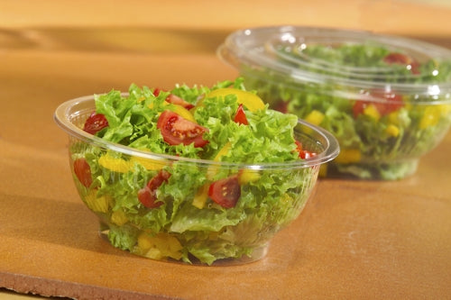 Salatschalen, R-PET rund 500 ml Ø 15,5 cm · 5,5 cm glasklar