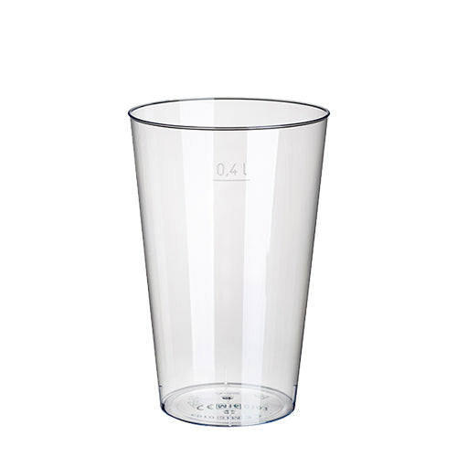 Trinkbecher, PS 0,4 l Ø 9 cm · 13 cm glasklar