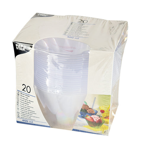 Eis- und Dessertschalen, PS rund 400 ml Ø 12 cm · 7 cm glasklar