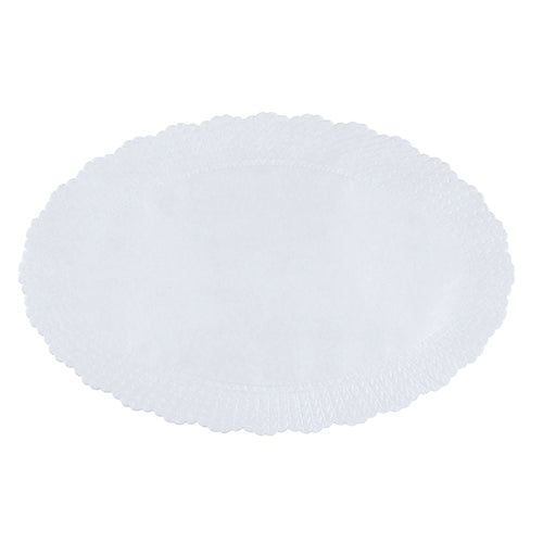Plattenpapiere oval 23 cm x 35,5 cm weiss