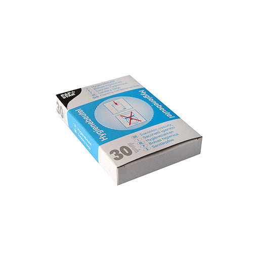 Hygienebeutel 28,5 cm x 8 cm x 7 cm weiss im Spenderkarton