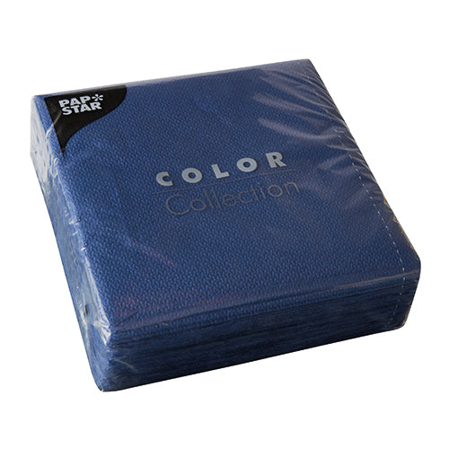 Servietten, 1-lagig 1/4-Falz 33 cm x 33 cm dunkelblau
