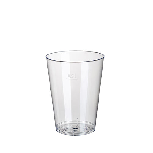 Trinkbecher, PS 0,2 l Ø 7,5 cm · 9,7 cm glasklar