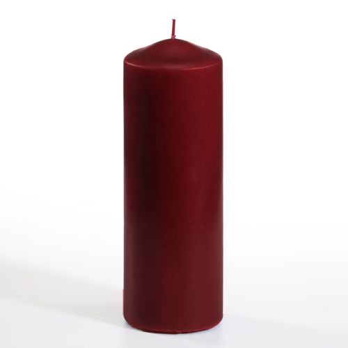 Stumpenkerze Ø 70 mm · 200 mm bordeaux