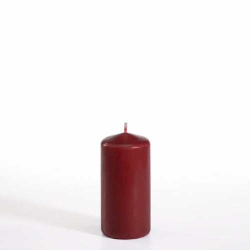 Stumpenkerze Ø 50 mm · 100 mm bordeaux