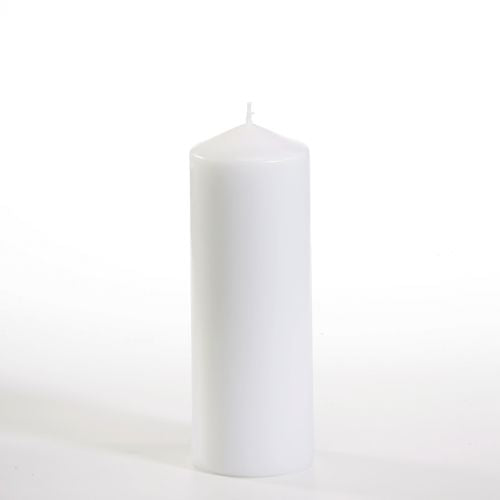 Stumpenkerze Ø 60 mm · 165 mm weiss
