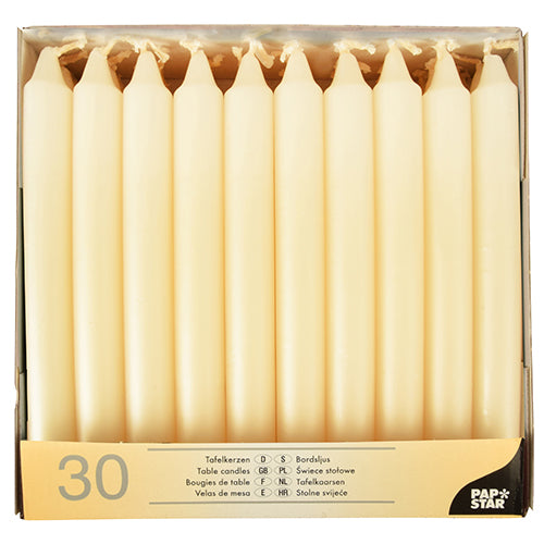 Tafelkerzen Ø 2,1 cm · 19,6 cm creme
