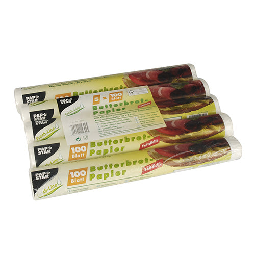 Blatt Butterbrotpapier 25 cm x 30 cm weiss