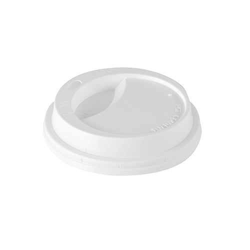 Dom-Deckel, PS "To Go" rund Ø 9 cm · 2,4 cm weiss