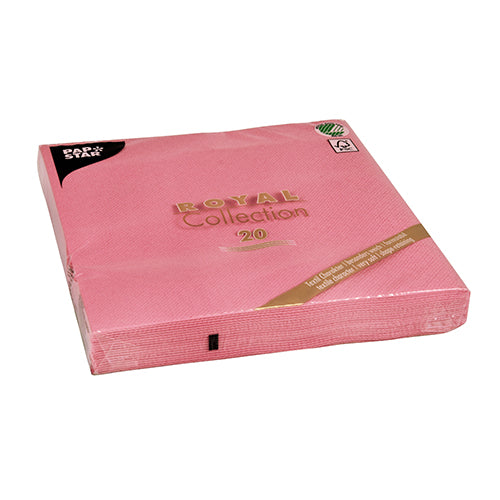 Servietten "ROYAL Collection" 1/4-Falz 40 cm x 40 cm rosa