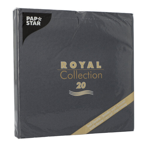 Servietten "ROYAL Collection" 1/4-Falz 40 cm x 40 cm schwarz