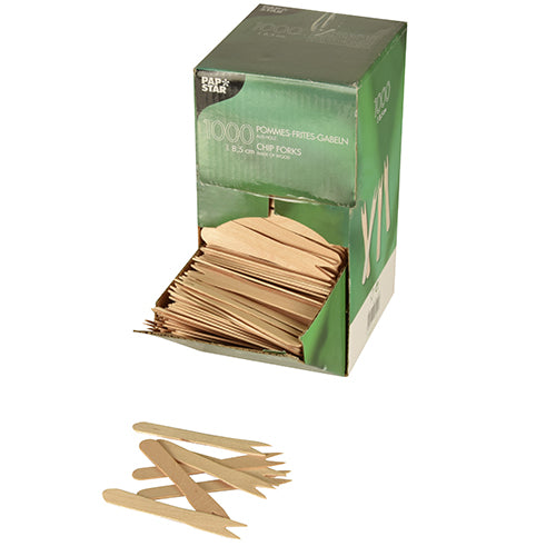 Pommes-Frites-Gabeln, Holz "pure" 8,5 cm