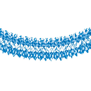Großraumgirlande, Papier Ø 25 cm · 10 m "Bayrisch Blau" schwer entflammbar
