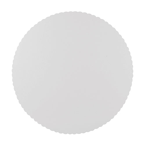 Tortenunterlagen, Pappe "pure" rund Ø 28 cm weiss mit gezacktem Rand
