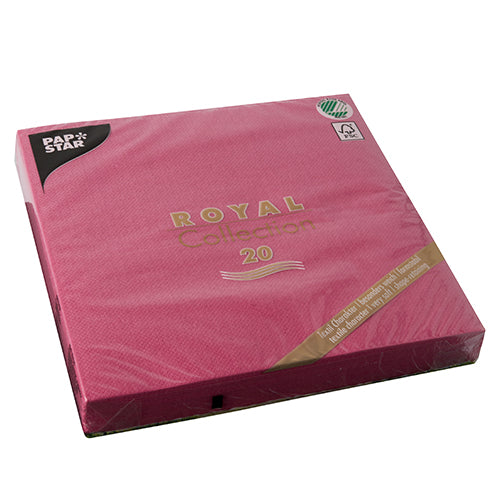 Servietten "ROYAL Collection" 1/4-Falz 40 cm x 40 cm fuchsia