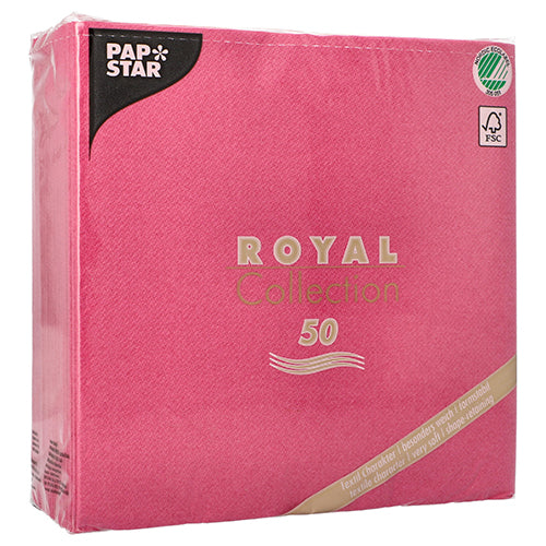 Servietten "ROYAL Collection" 1/4-Falz 40 cm x 40 cm fuchsia