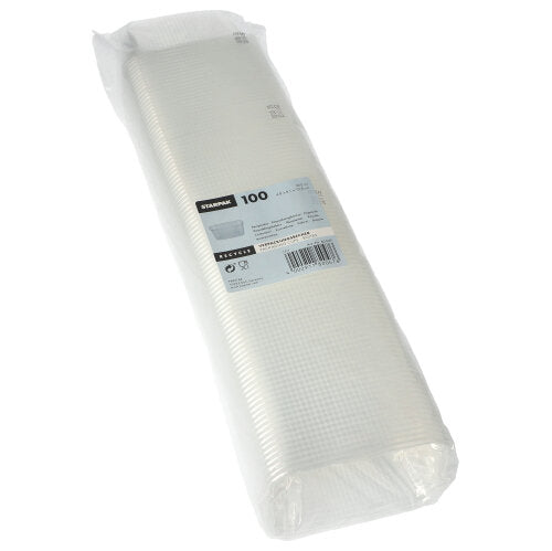 Verpackungsbecher, PP eckig 250 ml 4,9 cm x 8,1 cm x 10,8 cm transparent