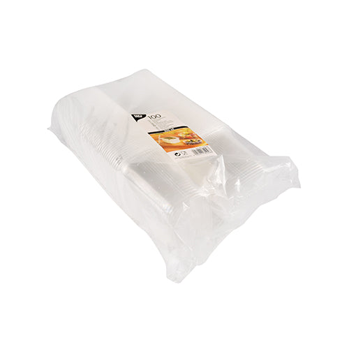 Verpackungsbecher, PP eckig 500 ml 10,1 cm x 8,1 cm x 10,8 cm transparent