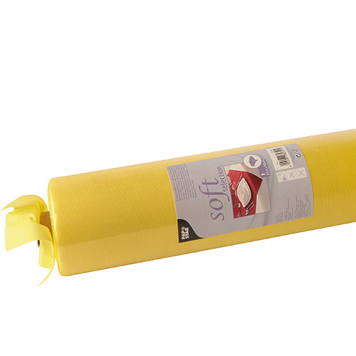 Tischdecke, stoffähnlich, Vlies "soft selection" 25 m x 1,18 m gelb