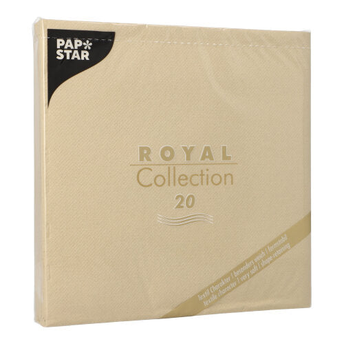 Servietten "ROYAL Collection" 1/4-Falz 40 cm x 40 cm sand