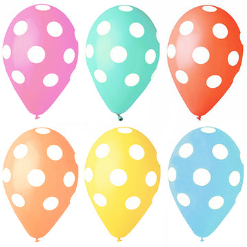 Luftballons Ø 29 cm farbig sortiert "Dots"