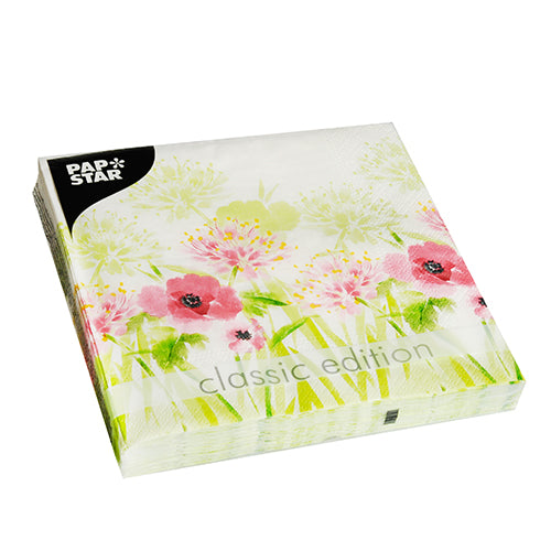 Servietten, 3-lagig 1/4-Falz 33 cm x 33 cm "Summer Breeze"