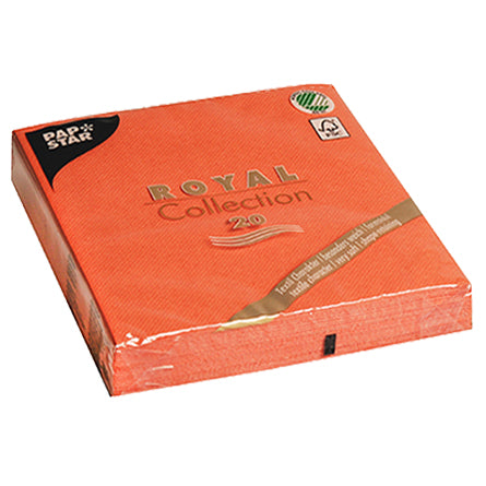 Servietten "ROYAL Collection" 1/4-Falz 40 cm x 40 cm nektarine