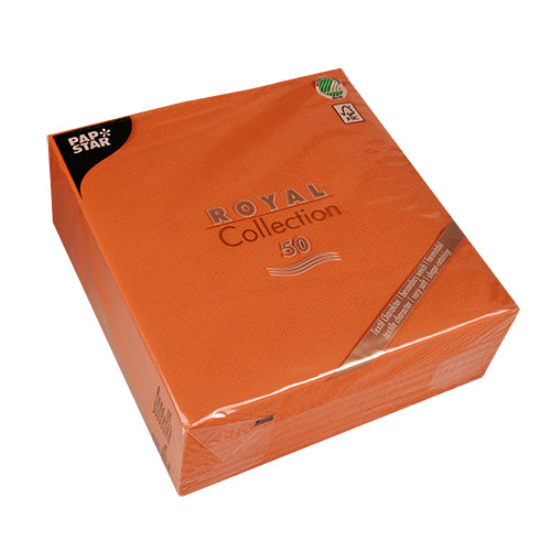 Servietten "ROYAL Collection" 1/4-Falz 40 cm x 40 cm nektarine
