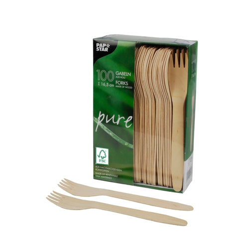 Gabeln, Holz "pure" 16,5 cm