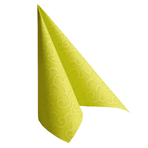 Servietten "ROYAL Collection" 1/4-Falz 40 cm x 40 cm limonengrün "Casali"