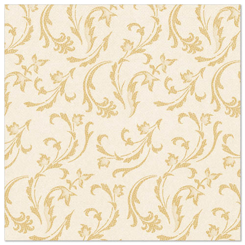 Servietten "ROYAL Collection" 1/4-Falz 40 cm x 40 cm champagner "Damascato"
