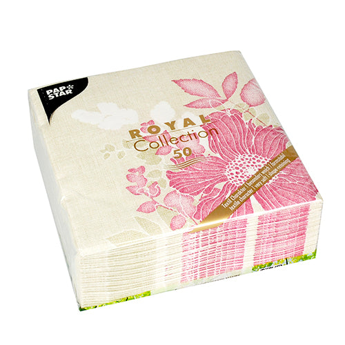 Servietten "ROYAL Collection" 1/4-Falz 40 cm x 40 cm fuchsia "Annabel"