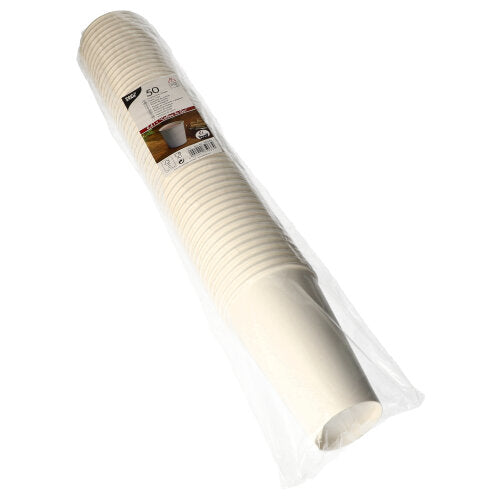 Trinkbecher, Pappe "To Go" 0,4 l Ø 9 cm · 13,9 cm weiss