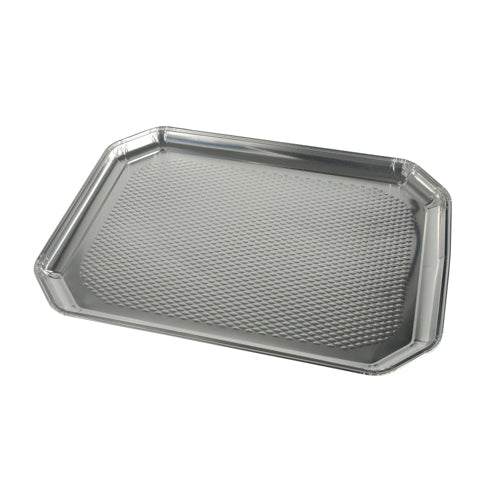 Servierplatten, Alu eckig 35 cm x 26 cm