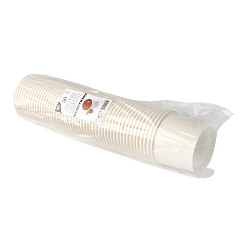 Suppenbecher, Pappe "To Go" rund 500 ml Ø 11 cm · 8,3 cm weiss