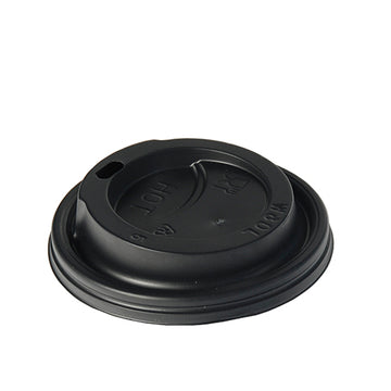 Dom-Deckel, PS "To Go" rund Ø 9 cm · 2,4 cm schwarz