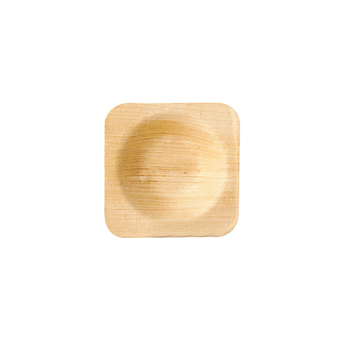 Schalen, Palmblatt "pure" eckig 6 cm x 6 cm x 1,3 cm