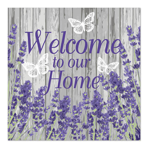 Servietten, 3-lagig 1/4-Falz 33 cm x 33 cm "Welcome"