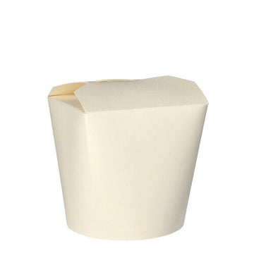 Pastaboxen, Pappe rund 750 ml 10 cm x 10 cm x 8,5 cm weiss