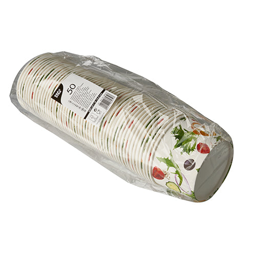 Salatschalen, Pappe "To Go" 600 ml Ø 12,5 cm · 7,5 cm "Salad"