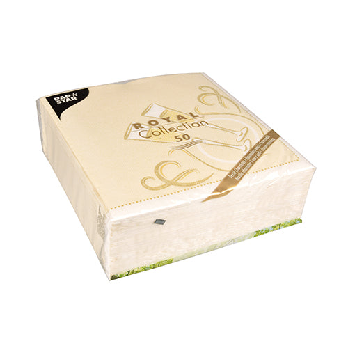 Servietten "ROYAL Collection" 1/4-Falz 40 cm x 40 cm gold "Festive Moments"