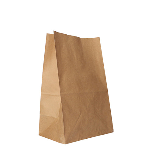 Blockbodenbeutel, Kraftpapier 29,5 cm x 19 cm x 12 cm braun