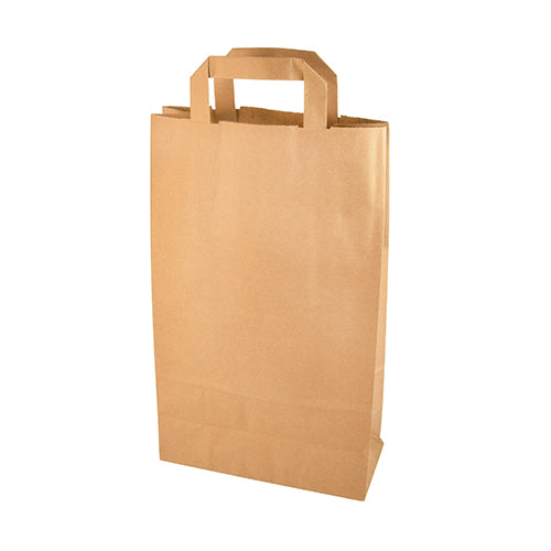 Tragetaschen, Papier 36 cm x 22 cm x 10 cm braun mit Tragegriff