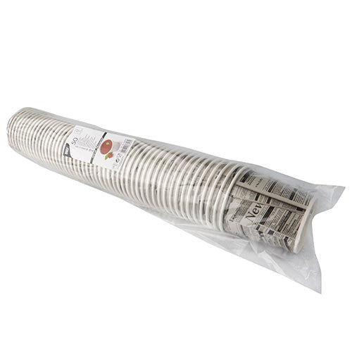Snackbecher, Pappe "To Go" rund 470 ml Ø 9,9 cm · 9,9 cm "Newsprint"