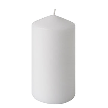 Stumpenkerze Ø 80 mm · 150 mm weiss