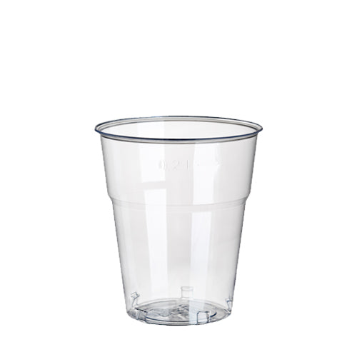 Trinkbecher "Hurricane", PET 0,2 l Ø 7,8 cm · 9,7 cm glasklar