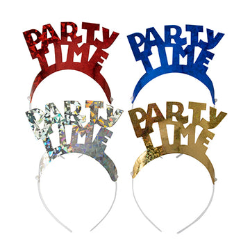 Haarreifen farbig sortiert "Party Time" "Metallic"